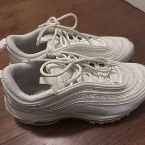 All White Nike Air Max 97s